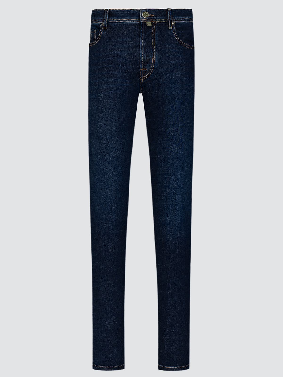 Jeans Jacob Cohen nick green button dark blue denim front view