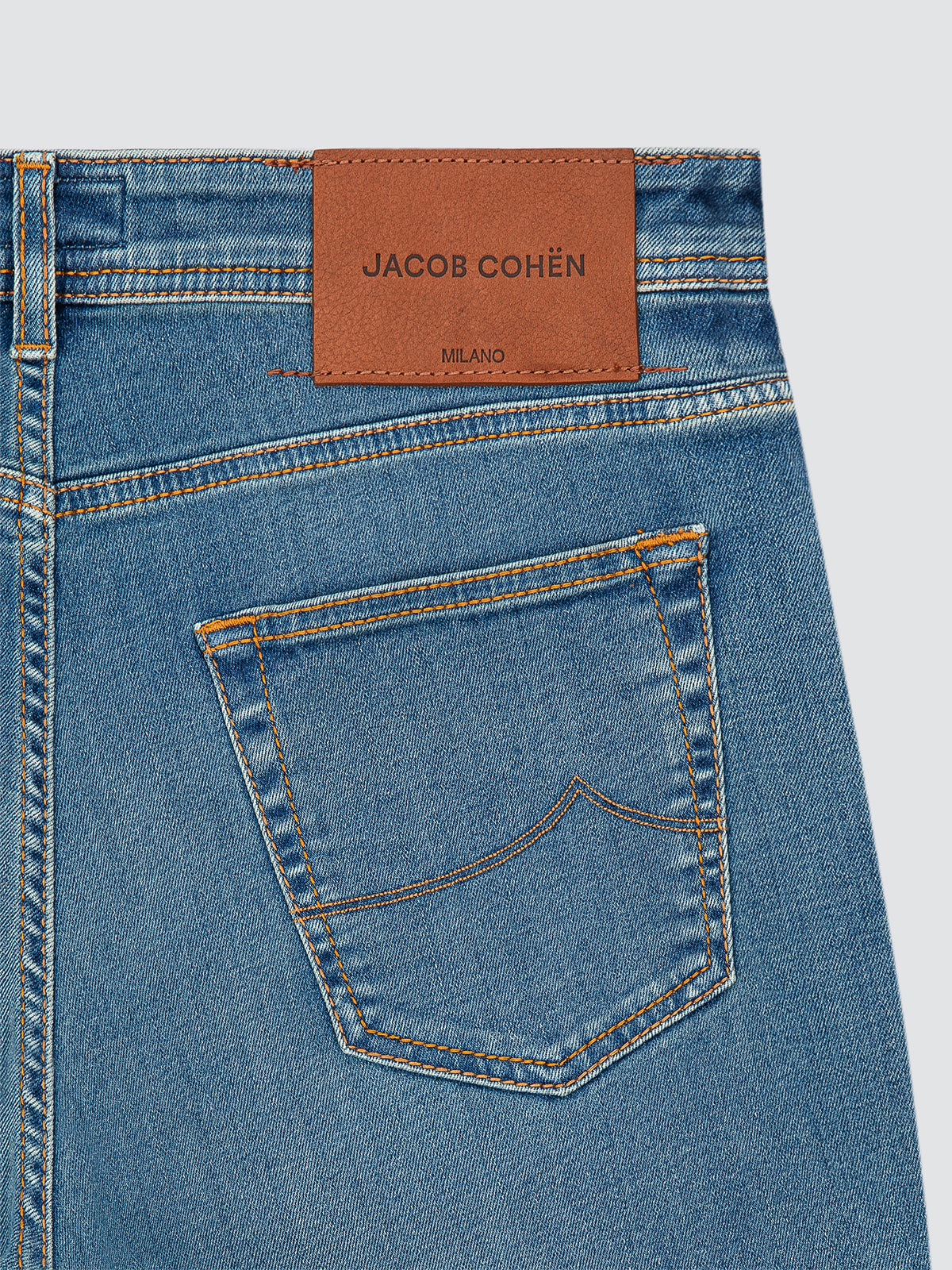 Nick Slim Super-Slim Jeans Mittelblauer Stretch-Denim