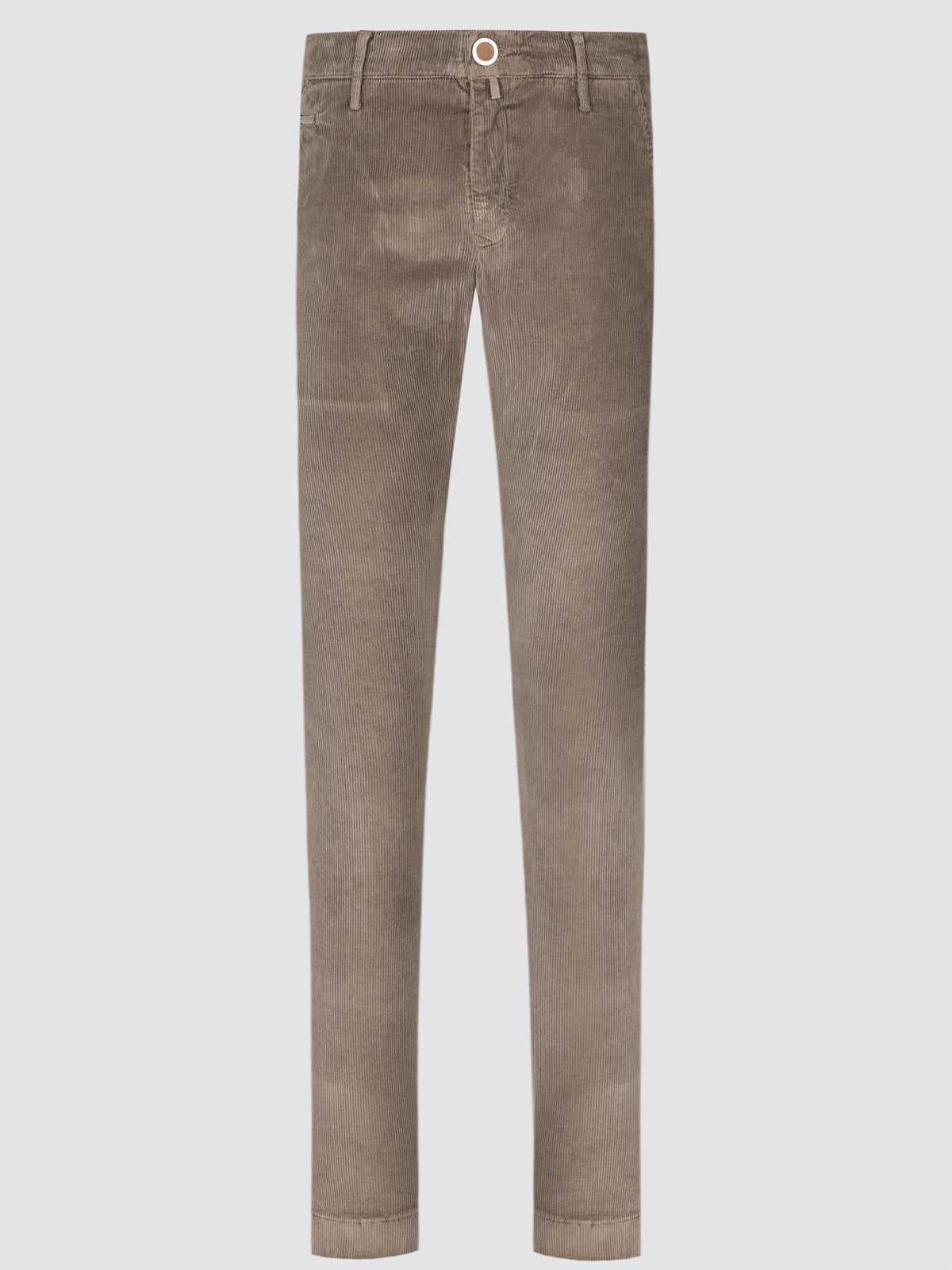 Jacob Cohen pants bobby chino velvet corduroy grey brown front view