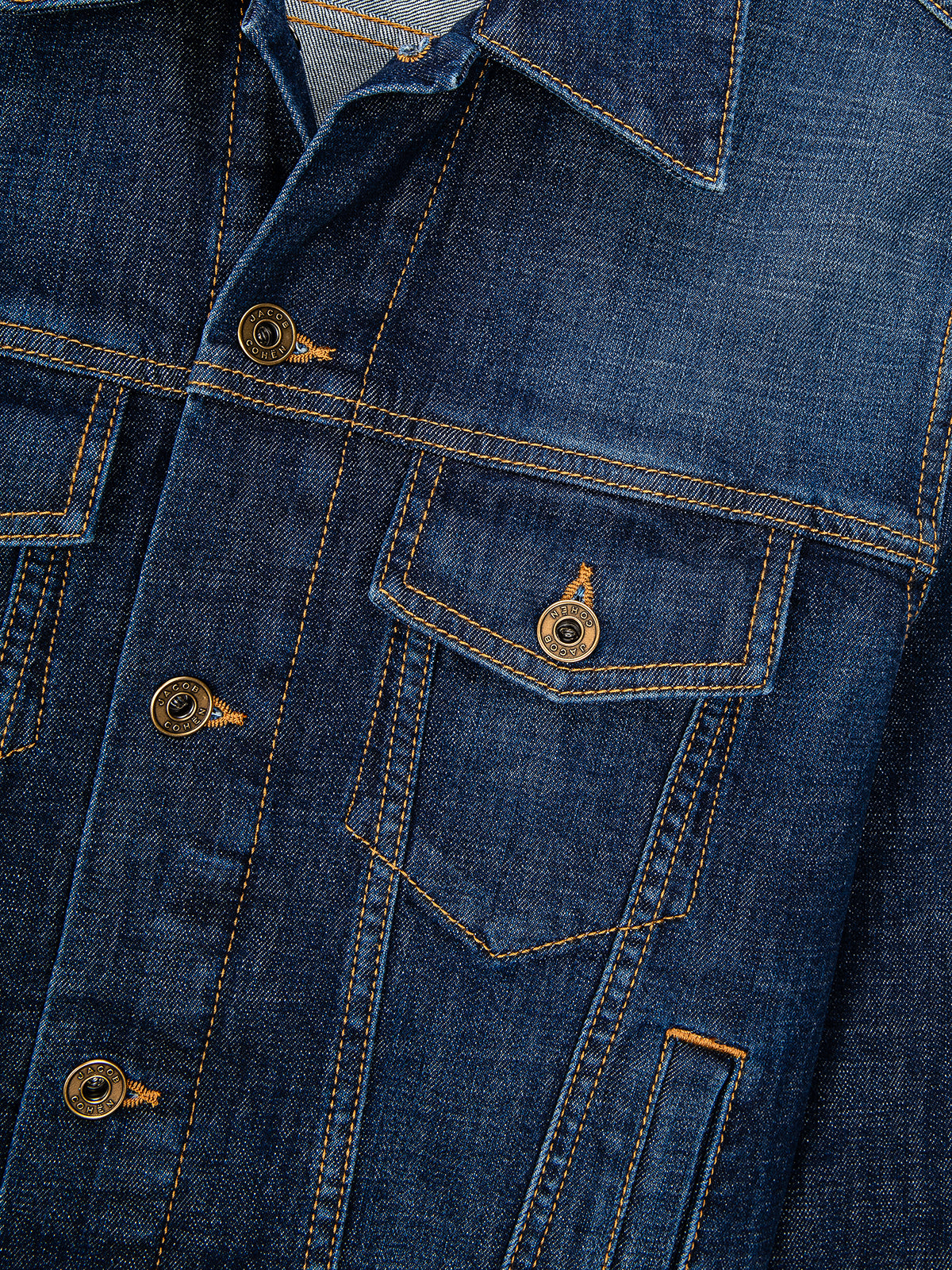 Truckerjacke Dunkelblau Comfort Stretch Denim