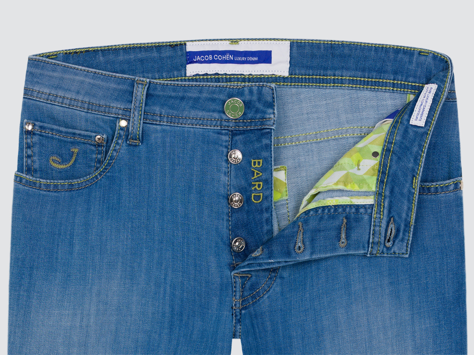 Bard Jeans Jacob Cohën en denim doux super extensible bleu clair