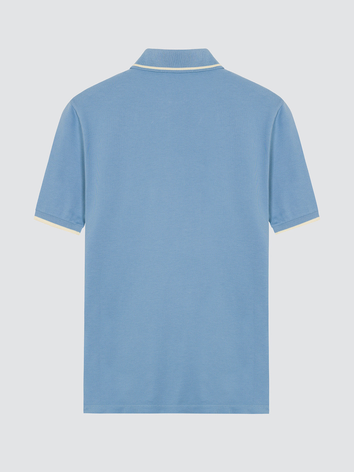 Polo en Piqué de Coton Bleu Poudre Jacob Cohën