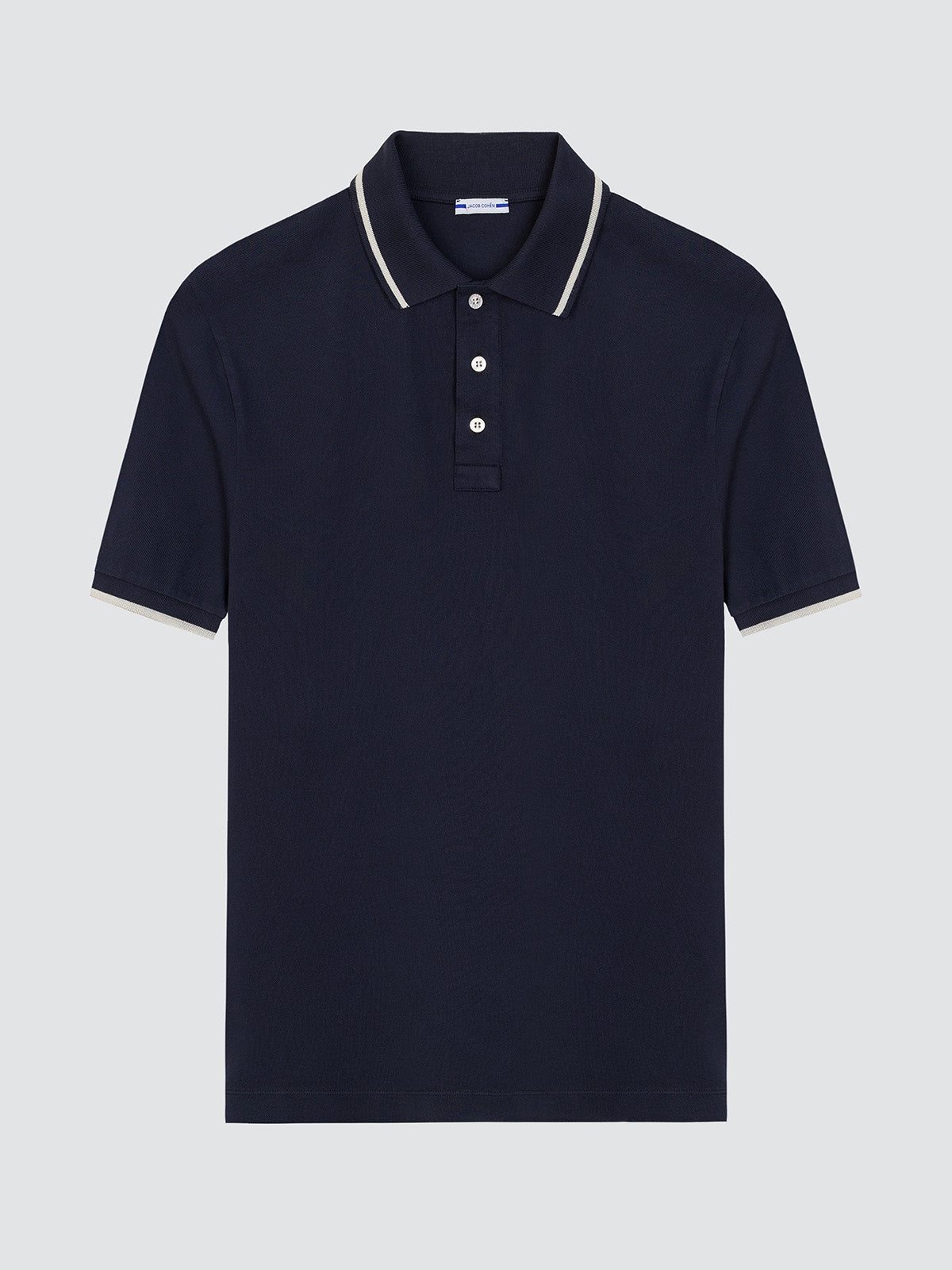 Polo navy blue Jacob Cohën coton stretch