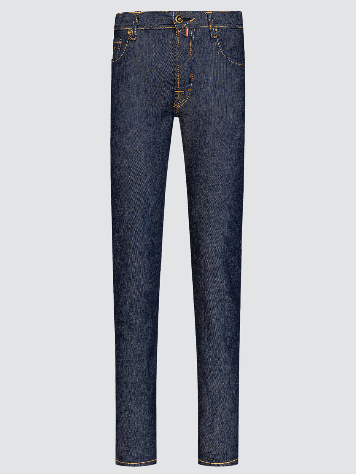 Nick LTD Schmale Jeans rohem blauem Stretch Selvedge Denim
