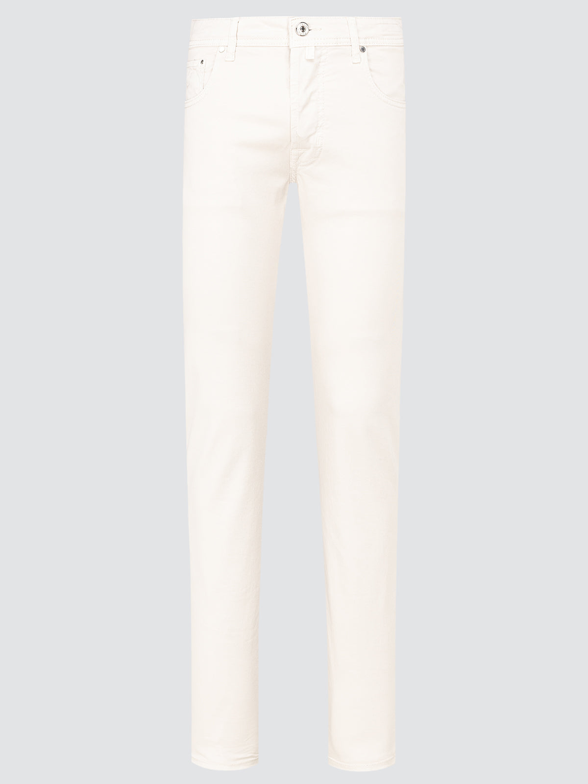 White cylindrical object on a light gray background