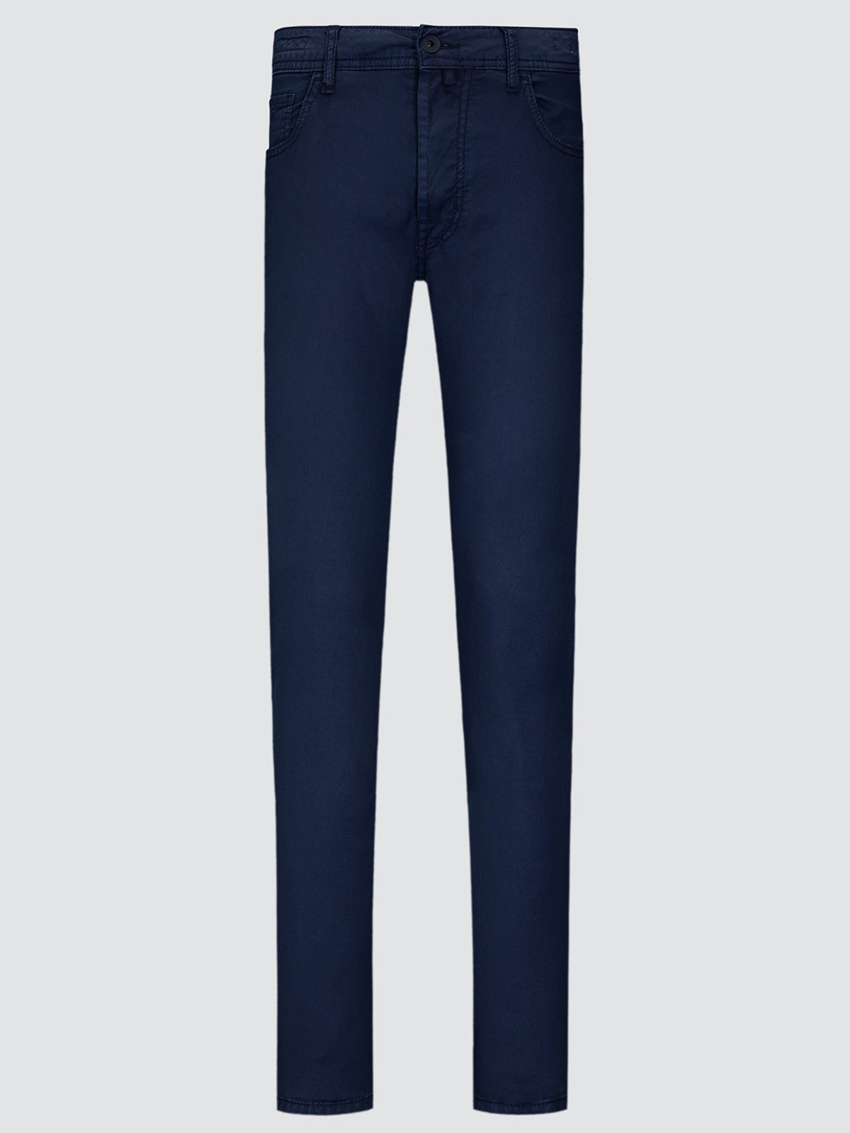 Bard blauwe broek van stretchgabardine