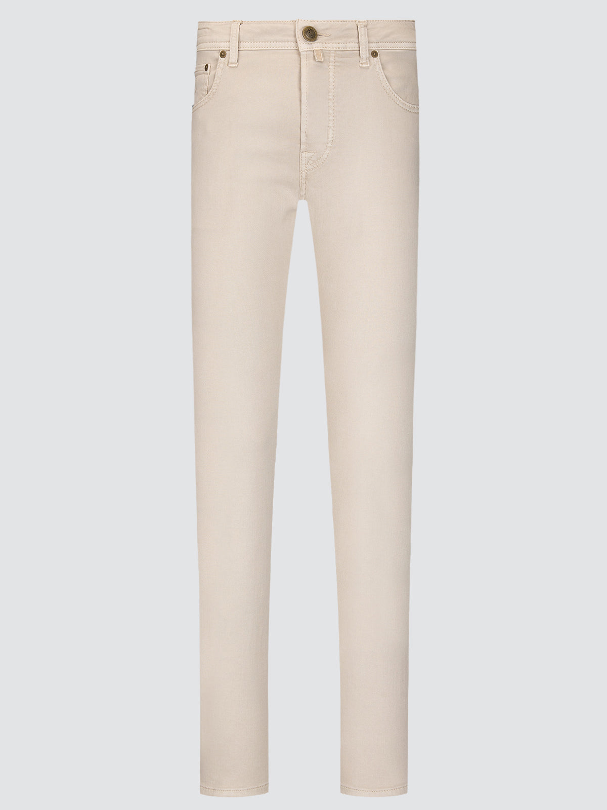 Nick 5 Pocket slim Pants in Beige Power Stretch Bull