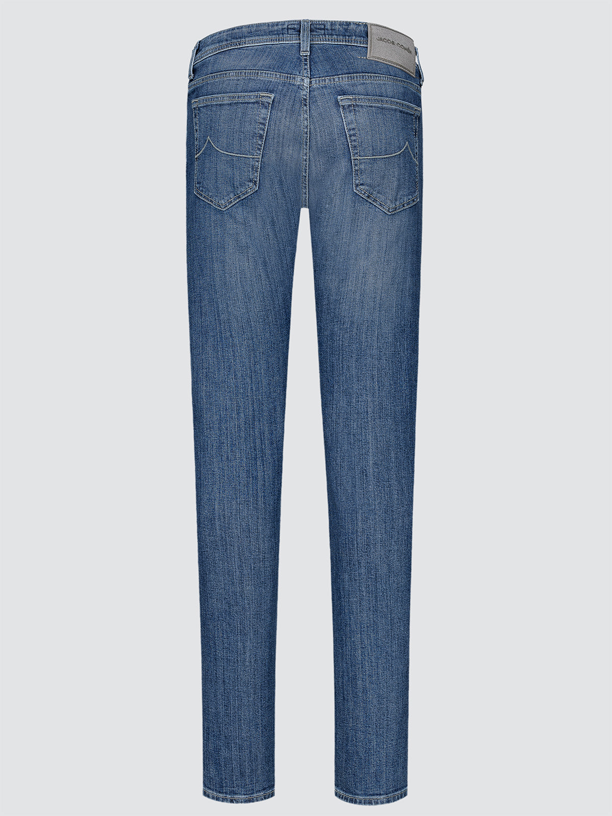 Blue jeans Jacob Cohën on a light gray background
