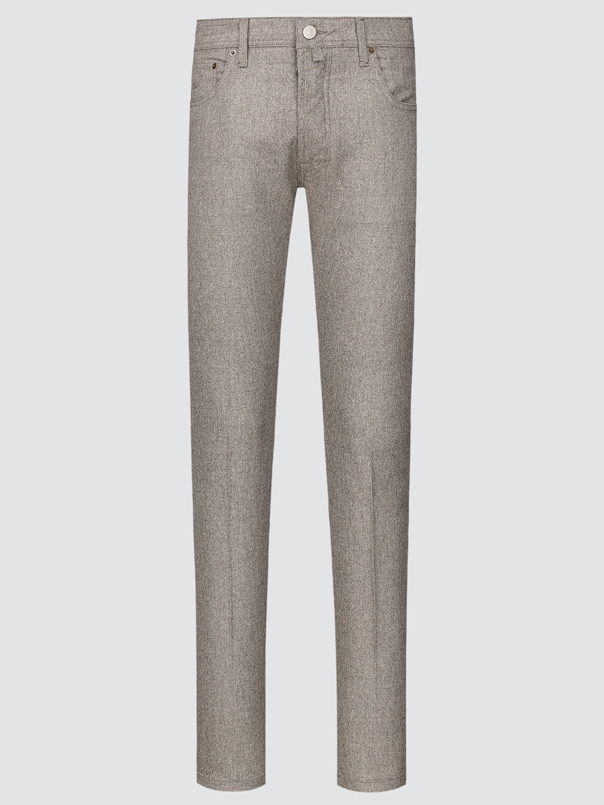 Gray jeans on a light gray background