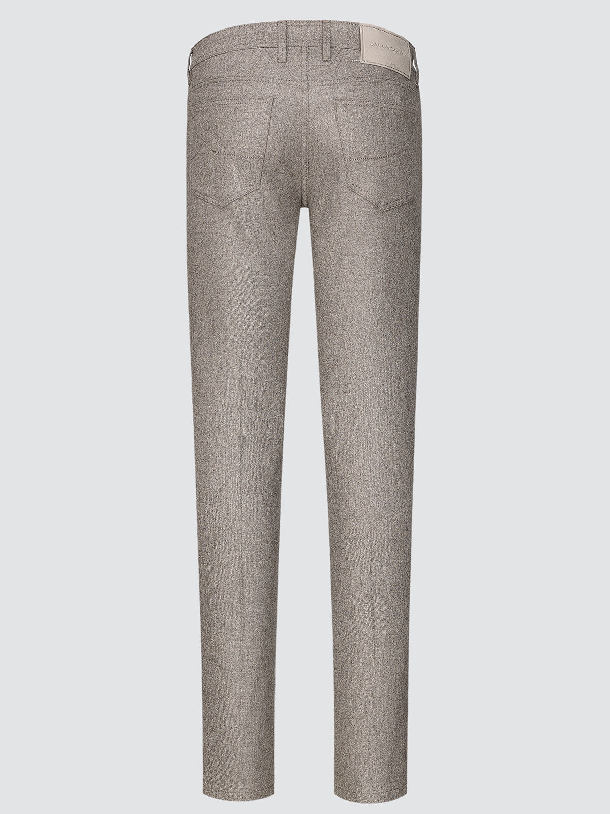 Gray checkered pants on a white background