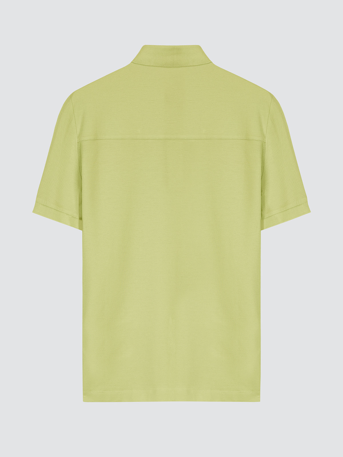back view Jacob Cohen Light green polo shirt on a light gray background