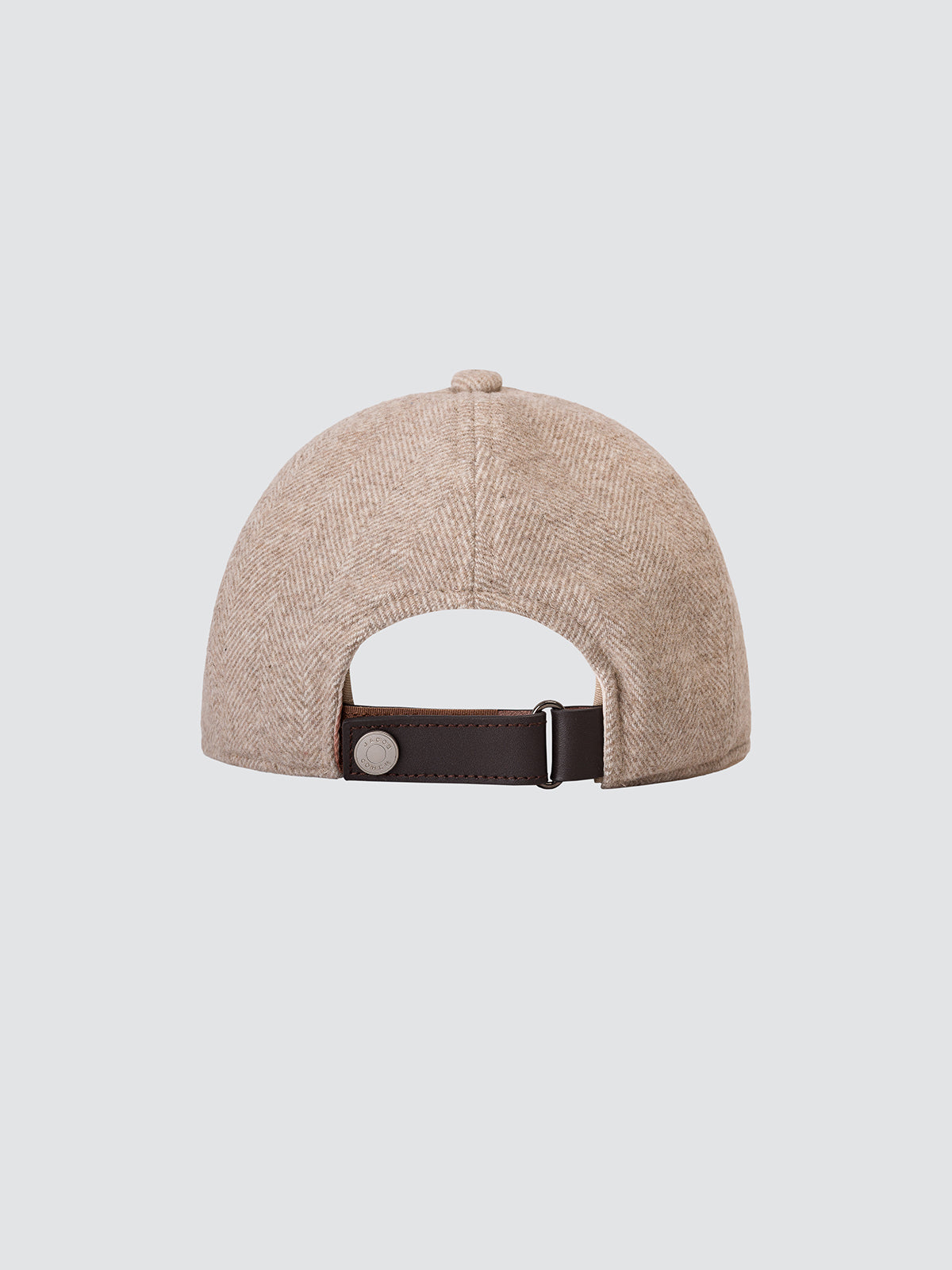 Gorra de béisbol de franela con estampado de espiga