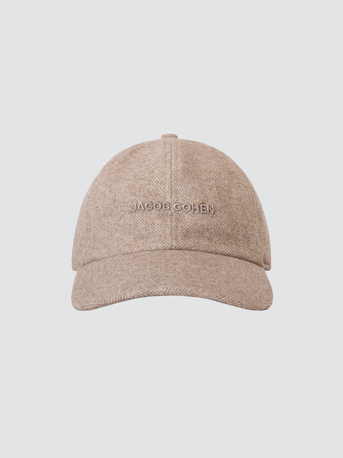 Gorra de béisbol de franela con estampado de espiga
